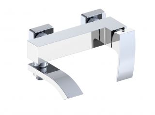 Смеситель для ванны с ручным душем Grocenberg GB8007 Белый хром